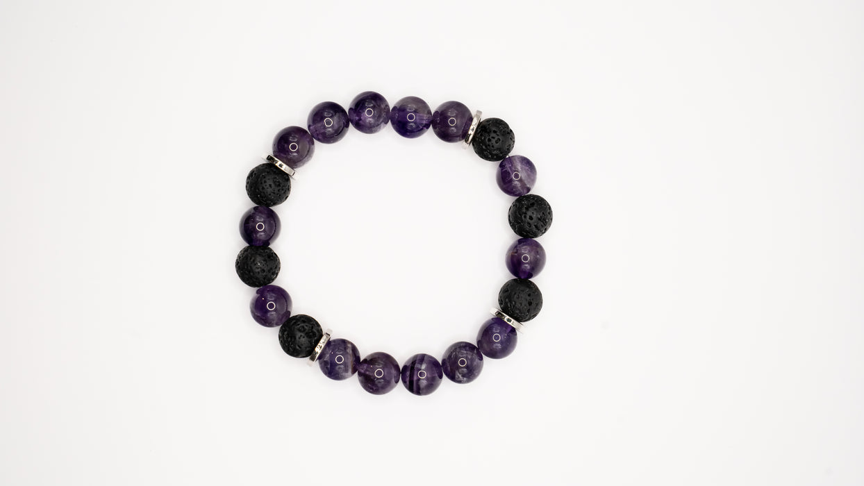 Amethyst - Essential Oil Diffusing Bracelet
