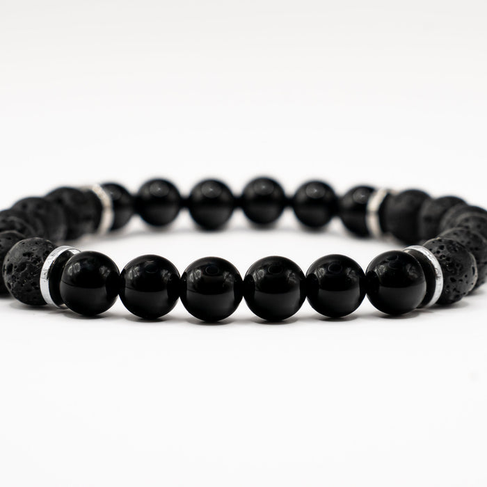 Black Agate - Essential Oil Diffusing Bracelet