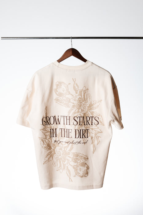 Growth Starts In The Dirt - Weighted Tee